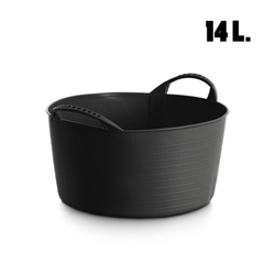 Cestos de plástico reciclado 14 litros preto