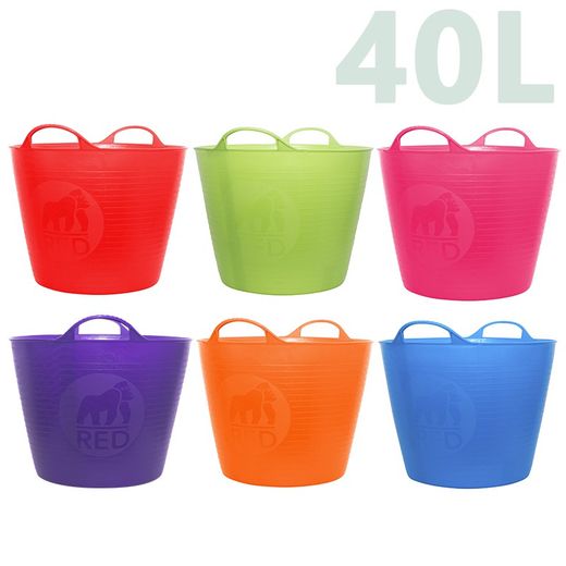 Capazos uso alimentario de 40 litros multicolor