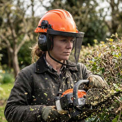 Casque forestier complet Climax 437 avec visière et protection auditive