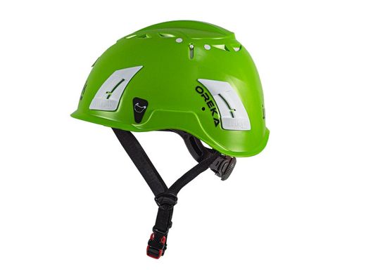 Casco para trabajos en altura con barbijo