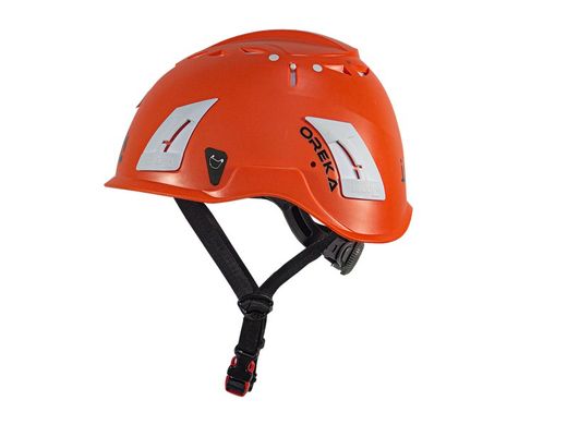 Casco para trabajos en altura con barbijo