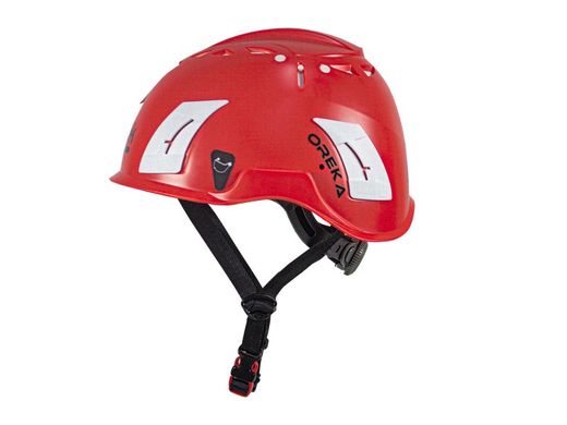 Casco para trabajos en altura con barbijo