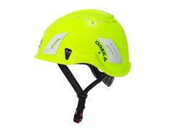 Casco para trabajos en altura con barbijo