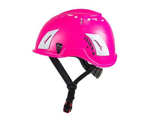 Casco para trabajos en altura con barbijo