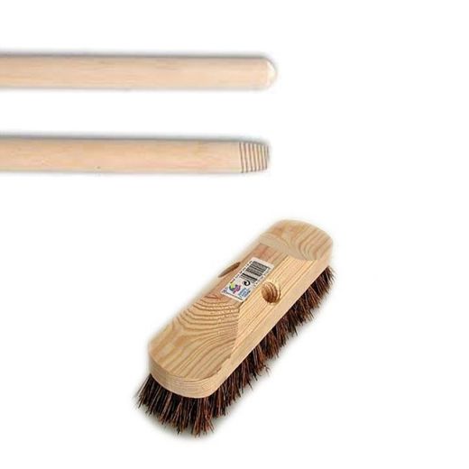 Cepillo buque Zapiron + mango de madera 140 cm