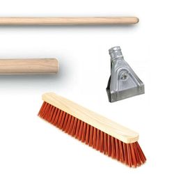 Escova 610 mm + cabo de madeira sem fio 120 cm