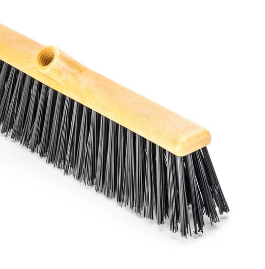 Cepillo barrendero 50 cm negro + mango de madera 120 cm