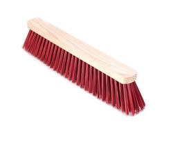 Escovas varredoras de fibra vermelha de 61cm