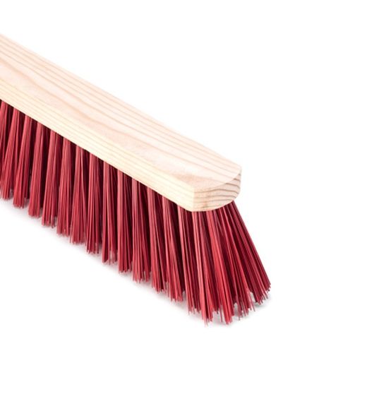 Escovas varredoras de fibra vermelha de 61cm