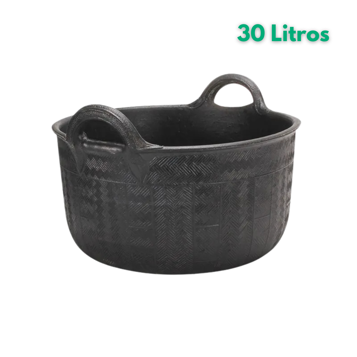 Cestos de goma carboneros 30l.