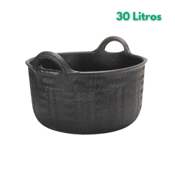 Cestos de goma carboneros 30l.