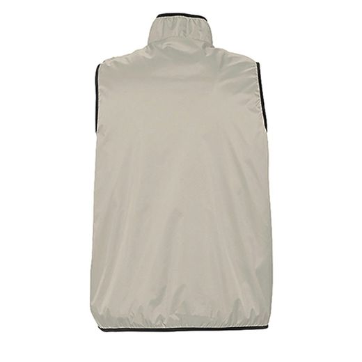 Gilet imperméable anti-froid réversible beige