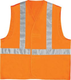 Gilet avec 3 bandes réfléchissantes jaunes