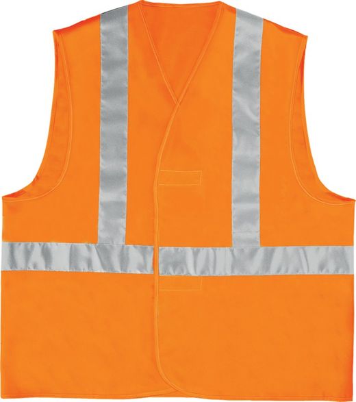 Gilet avec 3 bandes réfléchissantes jaunes