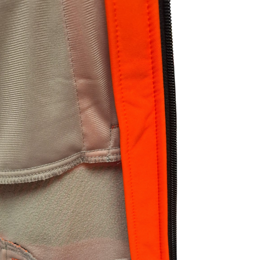 Chaleco impermeable reflectante con forro polar softshell