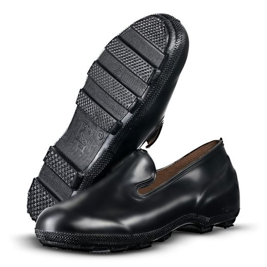 Galochas impermeáveis de PVC preto