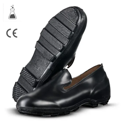 Galochas impermeáveis de PVC preto