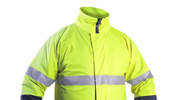 Casaco acolchoado impermeável e anti-frio de alta visibilidade