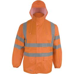 Veste imperméable avec bandes rétro-réfléchissantes