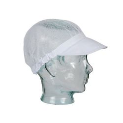 Casquette en tissu blanc avec filet