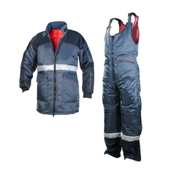 Ensemble pantalon avec salopette et veste isolante