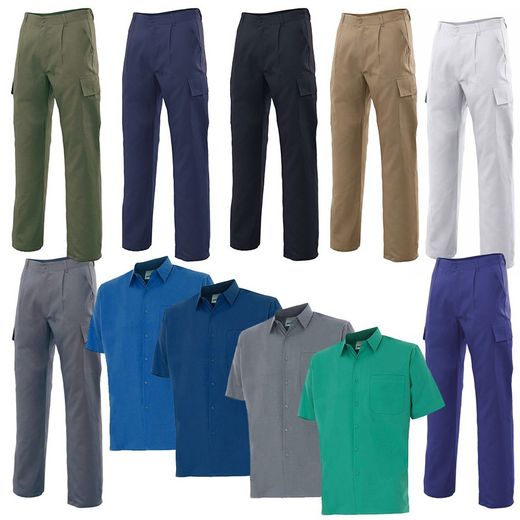 Conjunto laboral de tergal para verano