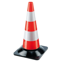 Cônes en polyéthylène avec 2 bandes 50cm