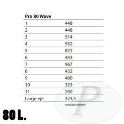 Contenedor 80 litros para residuos