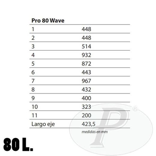 Contenedor 80 litros para residuos