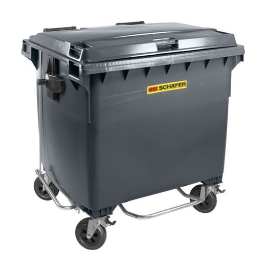 Contenedor de basura 4 ruedas gris 1.000 litros