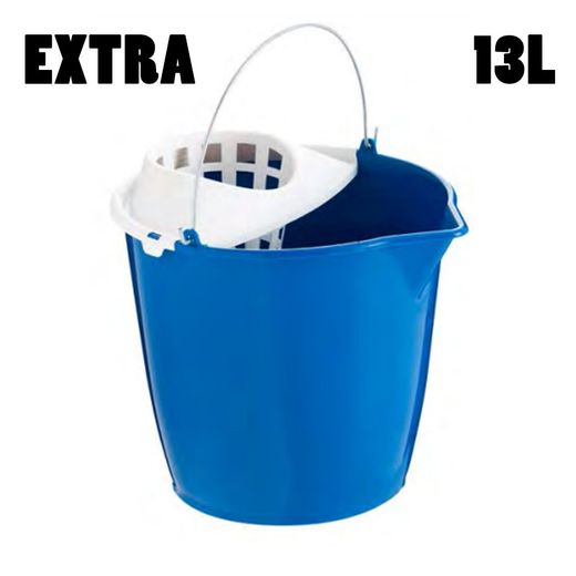 Seau avec égouttoir et verseur de 13 litres