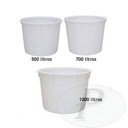 Cubo de gran capacidad blanco