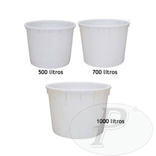 Cubo de gran capacidad blanco