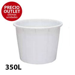 Cubo de gran capacidad blanco