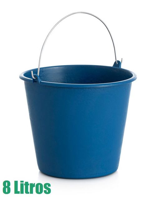 [24 uds] Cubos de 8 litros con asa metálica