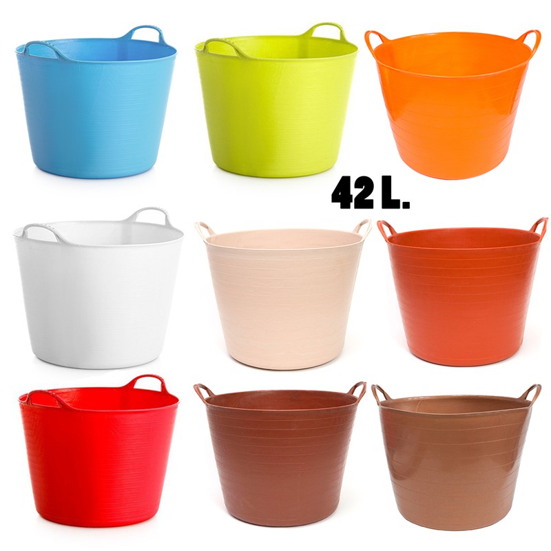 Cubos flexibles de colores 42 litros — Planas