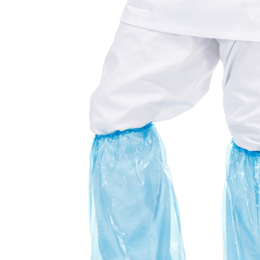 Cubrebotas desechables de Polietileno (LDPE) con elástico - 100u