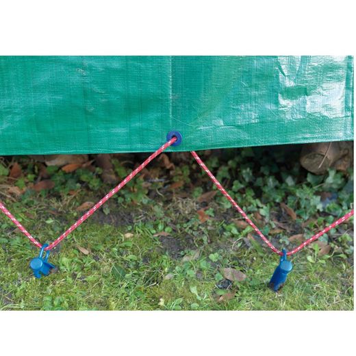 Bâche imperméable 90gr bicolore + 20m de corde