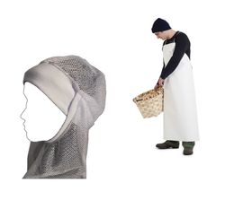 Delantal acrilo-nitrilo + gorro industrial con rejilla