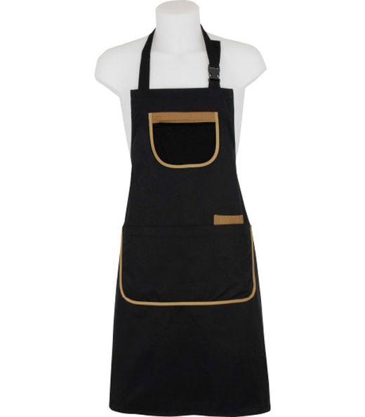 Tablier avec fermeture éclair dans la poche poitrine