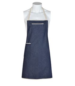 Tablier à bavette avec 2 poches