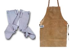 Tablier et leggings en croûte de cuir