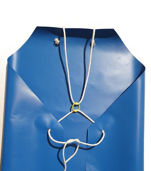 Davantals resistents de color blau