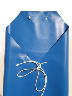 Davantals resistents de color blau