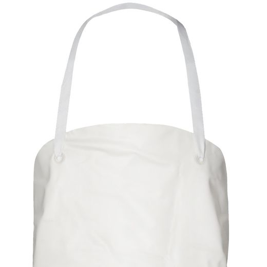 Delantales blancos de PVC con protección química