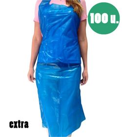 Davantals d'un sol ús blaus extra - 100u