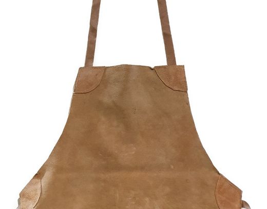 Tablier et leggings en croûte de cuir