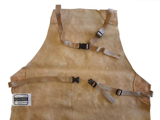 Tablier et leggings en croûte de cuir