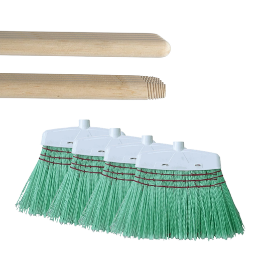 Balai Mill-Plast fibre + manche bois 140cm