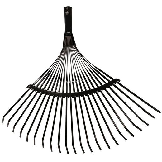 [4u] Balai râteau en acier 22 dents (avec/sans manche)